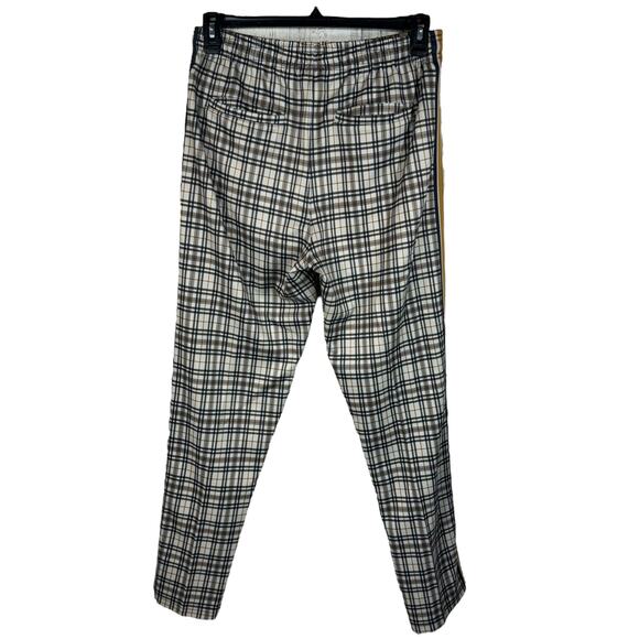 Urban Outfitters Medium Pants Plaid Pull-On Stretch Zip Pockets Hi-Rise Creased - Picture 4 of 9
